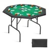 Vevor 1220 mm sulankstomas pokerio stalas 8 žaidėjams