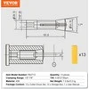 Vevor 13 dalių R8 frezos rinkinys 3-22 mm