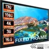 Vevor 130 colių 16:9 projekcijos ekranas 4K HDTV