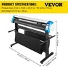 Spausdintuvas Vevor 135 cm pusiau automatinis kontūrinis vinilo pjaustytuvas