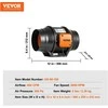 Vevor 152.4mm ortakinis kanalinės ventiliacijos ventiliatorius