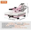 VEVOR 15x15 cm rožinis termo presas
