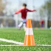 Relaxdays 18 oranžinių sportinių kūgių rinkinys