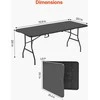 VEVOR 180 cm plastikinis sulankstomas stalas