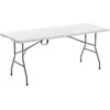 Vevor 180 cm sulankstomas plastikinis lauko stalas