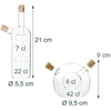 Relaxdays 2-in-1 acto ir aliejaus butelis, 2 vnt. rinkinys