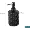 Relaxdays 2 juodi muilo dozatoriai 350 ml