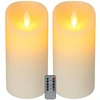 Relaxdays 2 LED žvakių rinkinys su laikmačiu