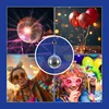 Relaxdays 20 cm disko rutulys su šviesa ir varikliu