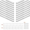 Vevor 20 dalių 1 m U formos LED aliuminio profilis