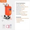Vevor 20 galonų smėliasrovė 60–110 PSI su 4 purkštukais