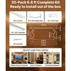 Vevor 20 vnt. 2 m U formos LED aliuminio kanalas