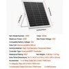Vevor 20W 12V saulės baterijų įkroviklis su laikikliu