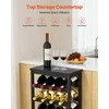 Vevor 24 butelių išardoma vyno lentyna, 6 lygiai