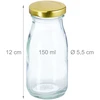 Relaxdays 24 mažų stiklinių buteliukų rinkinys 150 ml