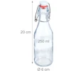 Relaxdays 24 svirtele uždaromų buteliukų rinkinys 250 ml