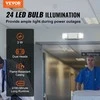 Vevor 24 vnt. avarinis LED šviestuvas su akumuliatoriumi