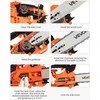 Vevor 25 cc benzininis grandininis pjūklas 12 cm medienai