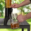 Relaxdays 2,5 l siauras alaus bokštas su kraneliu