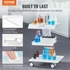 Vevor 3 aukštų laboratorinis vežimėlis su ratukais