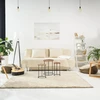 Relaxdays 3 dalių mango medienos įstatomų staliukų komplektas