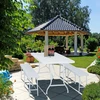 Lauko baldų komplektas Relaxdays 3 dalių sulankstomas sodo baldų komplektas