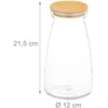 Kodustaar 3 laikymo stiklainių su dangteliais rinkinys 1400 ml
