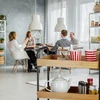 Relaxdays 3 lygių bambukinis serviravimo vežimėlis