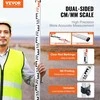 Vevor 3 m teleskopinė matavimo lazda su burbuliniu gulsčiuku
