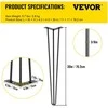 VEVOR 30 cm plieninės plaukstės stalo kojos, 100 kg