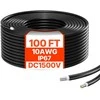 VEVOR 30,48 m saulės skydelio kabelio prailginimas 6 mm²