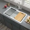 Vevor 33 colių virtuvės plautuvė iš keramikos