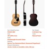 Vevor 36 colių akustinė gitara pradedantiesiems