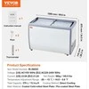 VEVOR 370 L ledų vitrina ir šaldiklis