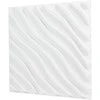 Vevor 3D sienų plokštės 12 vnt. baltos PVC