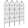 VEVOR 4 dalių metalinis sodo groteles 180x51 cm