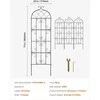 VEVOR 4 dalių metalinis sodo groteles 180x51 cm
