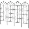 VEVOR 4 dalių metalinis sodo groteles 180x51 cm