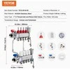 VEVOR 4-ių šakų grindinio šildymo kolektorius 1/2 PEX
