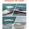 Vevor 4 lankų pilkas bimini valtis su tentu