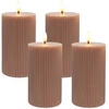 Relaxdays 4 LED vaškinės žvakės