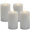 Relaxdays 4 LED vaško žvakės