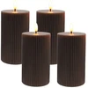Relaxdays 4 LED vaško žvakės