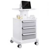 Vevor 4 lygių mobilus medicininis vežimėlis su 3 stalčiais