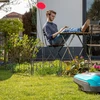 Relaxdays 4 vejos bortelių rinkinys su vingiuotu raštu