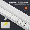 Vevor 4 vnt. 122 cm LED šviestuvas reguliuojamas