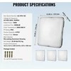 Lubinis šviestuvas Vevor 4 vnt. LED šviestuvai baldakimams 150W 16500LM 5000K