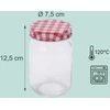 Relaxdays 400 ml užsukamų uogienių stiklainių rinkinys