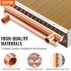 Vevor 40.64x40.64 cm vandens-oro šilumokaitis, 3 eilės