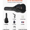 Vevor 41 cm akustinė gitara su dėklu juoda